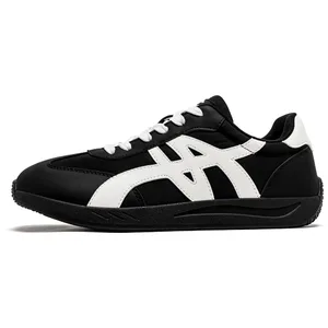 Sepatu Barefoot Uniseks Lebar Lebar Sepatu Kulit Buatan Sepatu Jalan Minimalis Retro Klasik