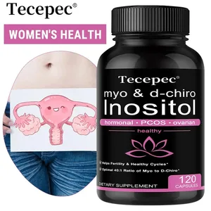Myo Inositol and D-Chiro Inositol Supplement 2050 Mg - Supports Fat Metabolism Maintains Healthy Ovarian and Liver Function