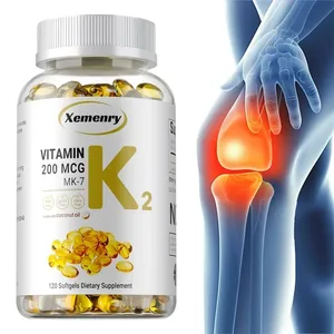 Vitamin-K2-MK-7-Ergänzungsmittel – unterstützt die Kalziumaufnahme, die Knochen, die Gelenkimmunität und die Herzgesundheit. Leicht zu schlucken