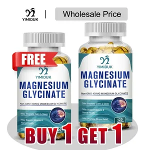 Buy 1 Get 1 Free! Pure Magnesium Glycinate Supplement para sa Deep Sleep at Stress Relief Aid Muscle Relaxation at Nervous System