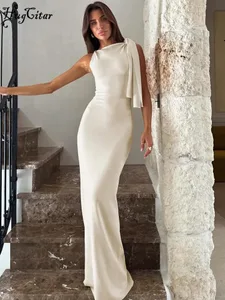 Hugcitar موضة الصلبة س الرقبة أكمام المرقعة مثير Bodycon ماكسي حفلة موسيقية فستان الصيف ملابس حريمي حفلة مهرجان نادي Y2K