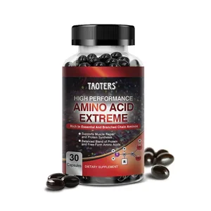 Cápsulas avançadas de aminoácidos para musculação - ajudam a aumentar a resistência, a síntese de proteínas, a construir massa muscular, a energia abdominal