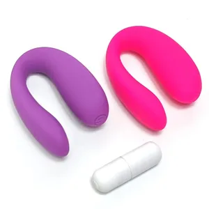 U-form klitorisstimulator Bærbar kvinnelig vaginalvibrator G-punktmassasjeapparat Liten kraftig kulevibrator bærbare sexleketøy