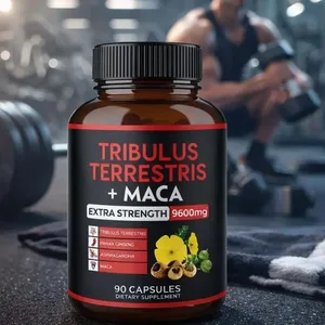 Tribulus Terrestris + อาหารเสริมสารสกัดจากราก Maca รองรับพลังงาน Vitality สุขภาพสมุนไพรธรรมชาติ Non-GMO 90 แคปซูลมังสวิรัติ