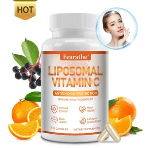 Naturlig liposomal C-vitamin - Immunsystem og kollagenforstærker Hudvitaminer med høj absorption Vegetarisk vegansk ikke-GMO