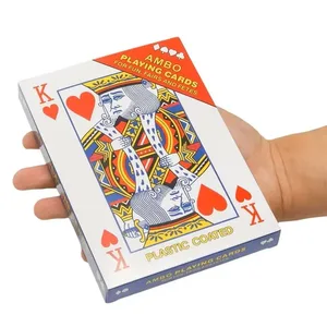 Overdimensionerede spillekort Jumbo 2x Større Fest Karneval Spil For Adluts Juego De Mesa Familiar Diverido Sjove nyhedsgaver