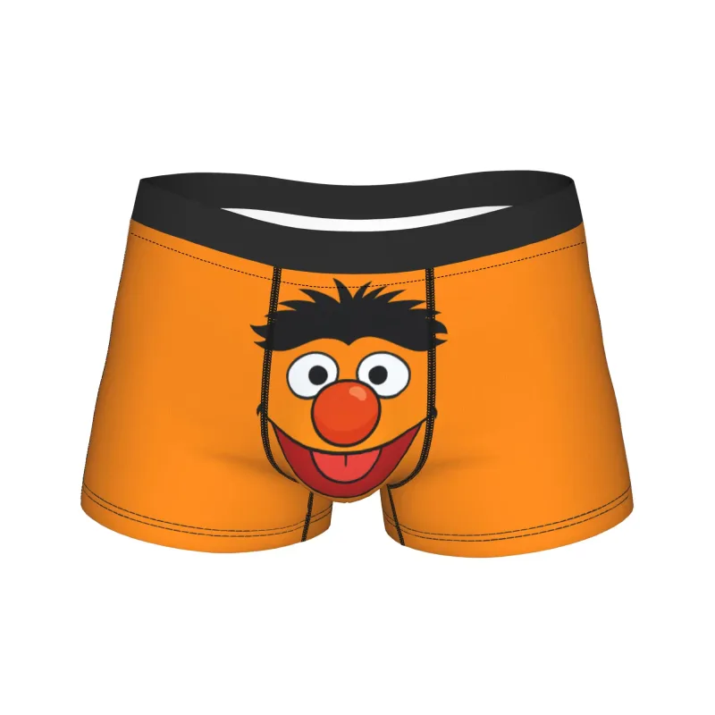 S-Sesames ถนน Tango Elmo & Grover ชุดชั้นในกางเกงขาสั้นผู้ชายตลก Boxershorts คุณภาพศุลกากร Oversize กางเกง