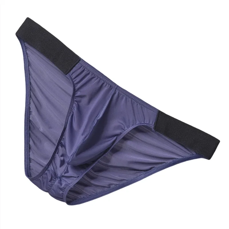Ice Silk Briefs Herre Undertøy Herre Bredt belte Truser Sexy U-pose Rynkerygg Bikinitruser Hombre Pustende eksotisk dameundertøy 3256808930282413