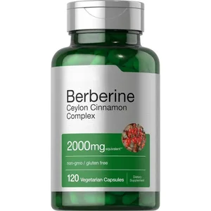 Berberine Ceylon Cinnamon Complex 2000mg แคปซูลมังสวิรัติ Non-GMO Gluten ฟรีอาหารเสริมเพื่อสุขภาพทุกวันสำหรับผู้ใหญ่ 120 นับ