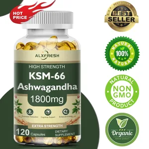 KSM-66 แคปซูล Ashwagandha อินทรีย์พร้อมสังกะสี | มังสวิรัติที่ไม่ใช่จีเอ็มโอ | อาหารเสริมสุขภาพสูตรพรีเมี่ยม