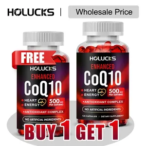Buy 1 Get 1 Free! CoQ10 500mg Supplement for Heart Health Energy Production & Antioxidant Promotes Radiance Men & Women