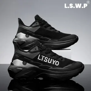 Męskie buty do biegania Technologia amortyzacji o wysokim odbiciu Jesienne i zimowe buty sportowe Lekkie, antypoślizgowe tenisówki do biegania Spacery i trening
