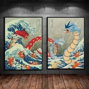 Impression sur toile Pokemon Empoleon, Art mural, maison moderne, salon, amis, cadeaux, peintures de décoration, affiche esthétique décorative