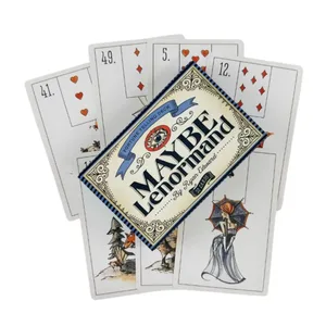 Talvez Lenormand Oracle Cards Deck para festa de família de alta qualidade Fortune Telling Tarot Deck Cards