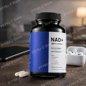 NAD+ Capsule for Men with Resveratrol CoQ10 & Zinc Nutrition Supplement Cellular Energy Antioxidant Support 60 Count Per Bottle