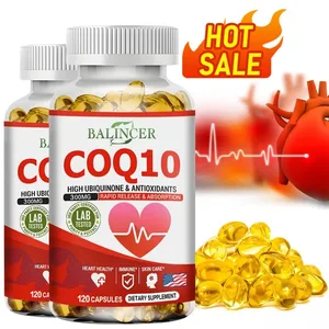 CoQ10 měkké gely - doplněk koenzymu Q10 (ubichinon) Vysoce vstřebatelný antioxidant podporuje zdraví srdce a produkci energie