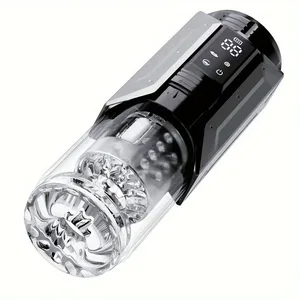 Stroker masculino de controle de aplicativo sem fio - 8 modos de simulação de lambida oral poderosa função de impulso USB recarregável mini tamanho compacto