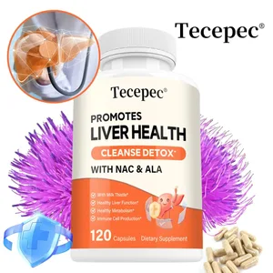 Milk Thistle Extract Capsule พร้อม NAC สำหรับการดีท็อกซ์สารต้านอนุมูลอิสระและทำความสะอาดการทำงานของสุขภาพตับสนับสนุนอาหารเสริมสมุนไพร