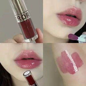 Herorange Clear Pustende Mirror Lip Gloss Fuktighetsgivende Water Shine Langvarig Lip Glaze Daily Youth Cross-Border Cosmetics