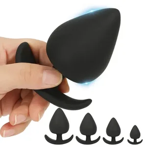 Billig 4 størrelse silikon Big Butt Plug Anal sexleketøy for voksne menn Kvinne Undertøy Buttplug Dildo Masturbador Anus Dilatador