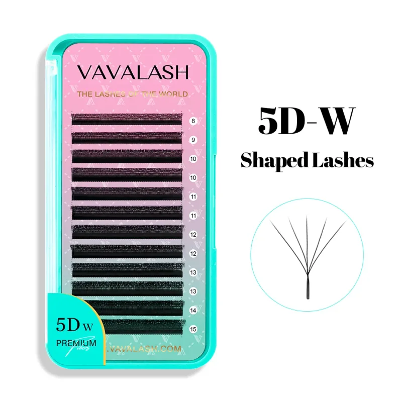 W รูปร่าง Eyelash Extension 3D 4D 5D 6D 8D Eye Lashes Natural Premade พัดลม Lash Extensions