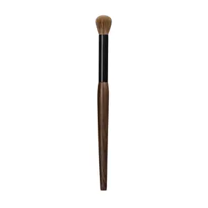 T127 pinceaux de maquillage professionnels faits à la main poils de chèvre naturels nez ombre à paupières pinceau de mélange court manche en bois d'ébène pinceau de maquillage