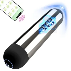 強大的子彈振動器 APP 藍牙控制陰蒂 G 點刺激按摩器迷你肛門陰部刺激器女式性玩具
