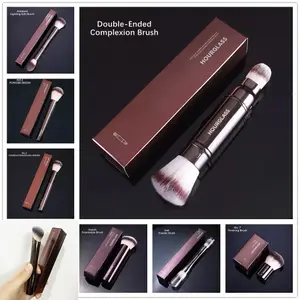 Timeglass Makeup Brushes Face Large Powder Blush Foundation Contour Highlight Blending Uttrekkbare Kabuki kosmetiske børsteverktøy