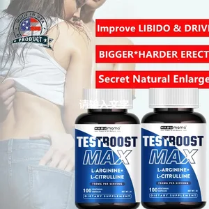 Kapsul L-Arginine dengan L-Citrulline- 100 Kiraan - Kapsul Bukan GMO Vegan untuk KEGUNAAN·VITALI·Ketahanan dan Tegak