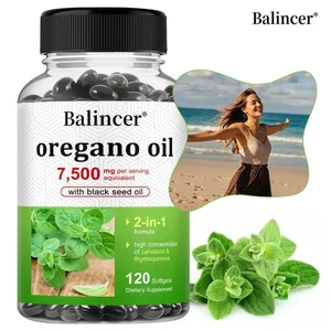 روغن پونه کوهی 7 500 میلی گرم با روغن سیاه دانه برای سلامت سیستم ایمنی سرشار از کارواکرول و تیموکینون - غیر GMO