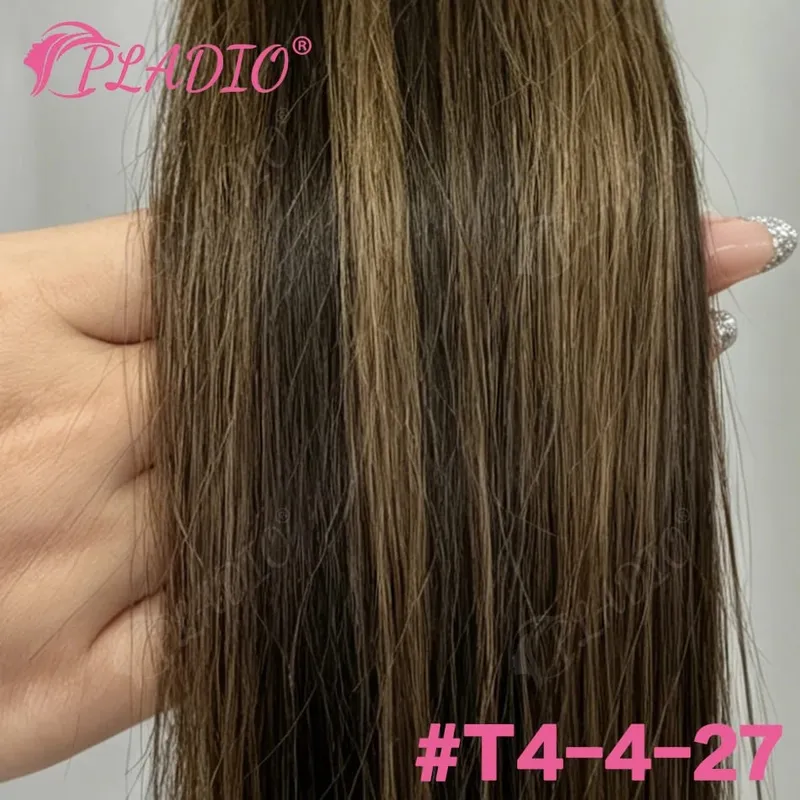 100% Human Hair Tape in Extensions 20Pcs 50g Remy Skin Weft Seamless Invisible Silky Straight Thick Ends for Wedding Women