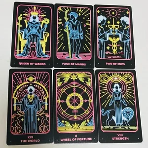 Cartes de Tarot minimalistes et simples, 78 jeux de société, Divination, destin, édition anglaise, Oracle, jeux de Table pour fête