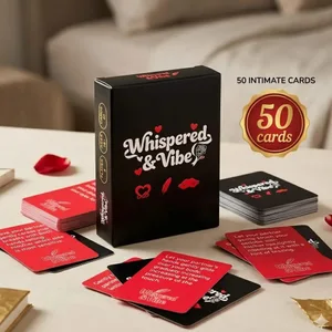 Juego de cartas de intimidad para parejas “Whispered & Vibe”: 50 desafíos coquetos y consejos románticos, el regalo de aniversario perfecto para parejas