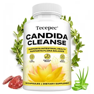 Candida Cleanse Capsules - Usus Detox Usus Flora Keseimbangan Menyokong Penghadaman Melegakan Perut Kembung Suplemen Antioksidan