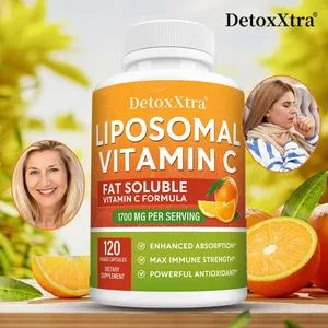 Liposomaalinen C-vitamiini 1700mg Imeytyminen Tehokas antioksidantti tukee kollageenin tuotantoa immuuni- ja ihon terveydelle