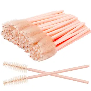 Bộ 50 Để Ghép Hàng Mi Nối Dài Nữ Cọ Trang Điểm Dụng Cụ Dùng Một Lần Nylon Mascara Cây Đũa Phép Applicator Lông Mi Bàn Chải