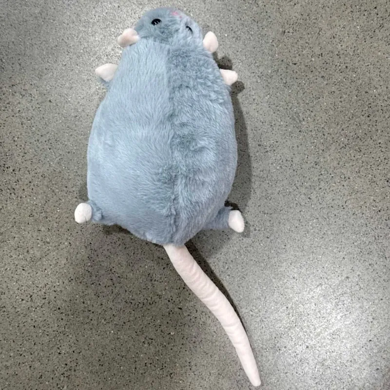 Soft Oversized Animal Figure Cute Simulation Big Mouse Plush Toy Pillow Birthday Gift 1Pcs 35/50/90cm Cartoon Flower Branch Rat