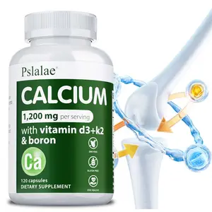 Kalsium 1 200 Mg dengan Vitamin D3 untuk Wanita & Lelaki - Menyokong Kesihatan Tulang & Imun Mengekalkan Fungsi Sendi Bukan GMO Bebas gluten