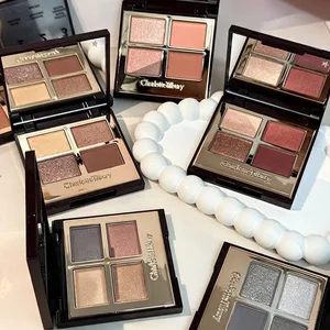 CT Apat na kulay na Eyeshadow Palette Matte Glitter Eyeshadow Makintab na Eye Makeup Pillow Talk Madaling Kulay Natural Foundation Cosmetics