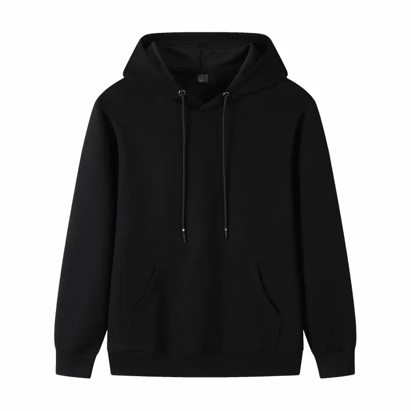 Fashion 9 Colors High-Quality Pullovers Custom Logo Printed Personal Group Brand Embroidery Men and Women 100% Cotton Hoodies