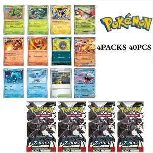 sjove 40 stykker Pokemon-kortpakke 4 sæt Sun Moon Violet 151 engelske samlekort Samlelegetøj Halloween-gave Fantasy Sci Fi
