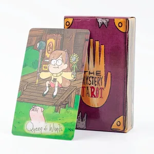 The Mystery Tarot 78 Card Deck for Mysterious Divination Family Party Gift English Version Oracle 10.3x6cm Board Playing Game