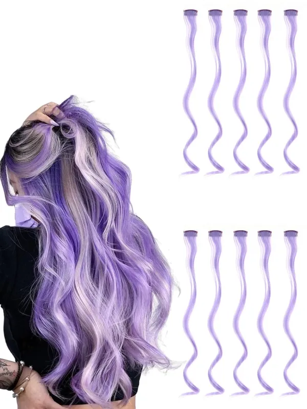 10 Chiếc Màu Tóc Kẹp Xoăn Lượn Sóng Nhiều Màu Sắc Nối Dài Cho Bé Gái Đảng Điểm Nổi Bật Tổng Hợp Kẹp Trong Bộ Tóc Giả