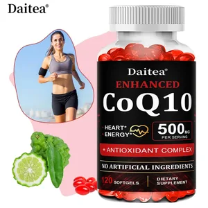High Absorption CoQ10 500MG - for Heart Health&Energy Production - Enhanced CoQ10 Nutritional Supplements with Coenzyme Q10