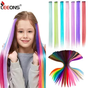 Straight Colored Hair Piece Hair Extensi
