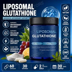 Antioksidan Dengesi ve Hücresel Savunma Desteği için Resveratrol ve C Vitamini İçeren Lipozomal Glutatyon Kapsülleri 60 Kapsül