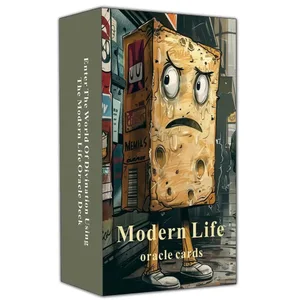 Conjunt de cartes d'oracle de la vida moderna 13x8cm 47 targetes de saviesa pràctiques per a la gestió diària del caos.