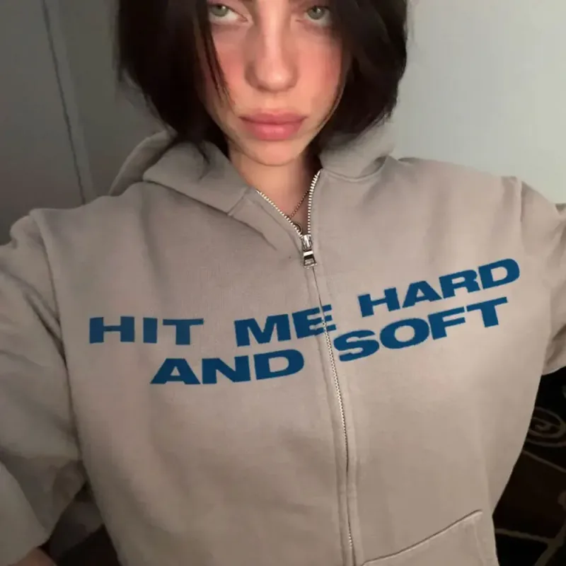 Hit Me Hard and Soft 2025 Tour толстовки на молнии для фанатов подарок для мужчин и женщин одежда пуловеры модные толстовки на молнии в стиле хип-хоп куртки
