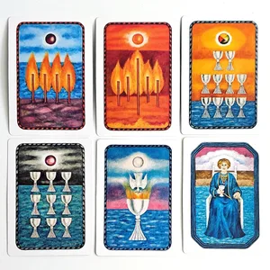 Pachetul de tarot Jungian în cutie rigidă 78 de cărți cu relief dublu pentru imaginație activă Arhetipuri Jung Psihologie