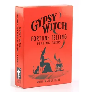 Gypsy Witch Fortune Cards Lenormand Deck Tarotkort för nybörjare Oracle Card Game Brädspelsleksak